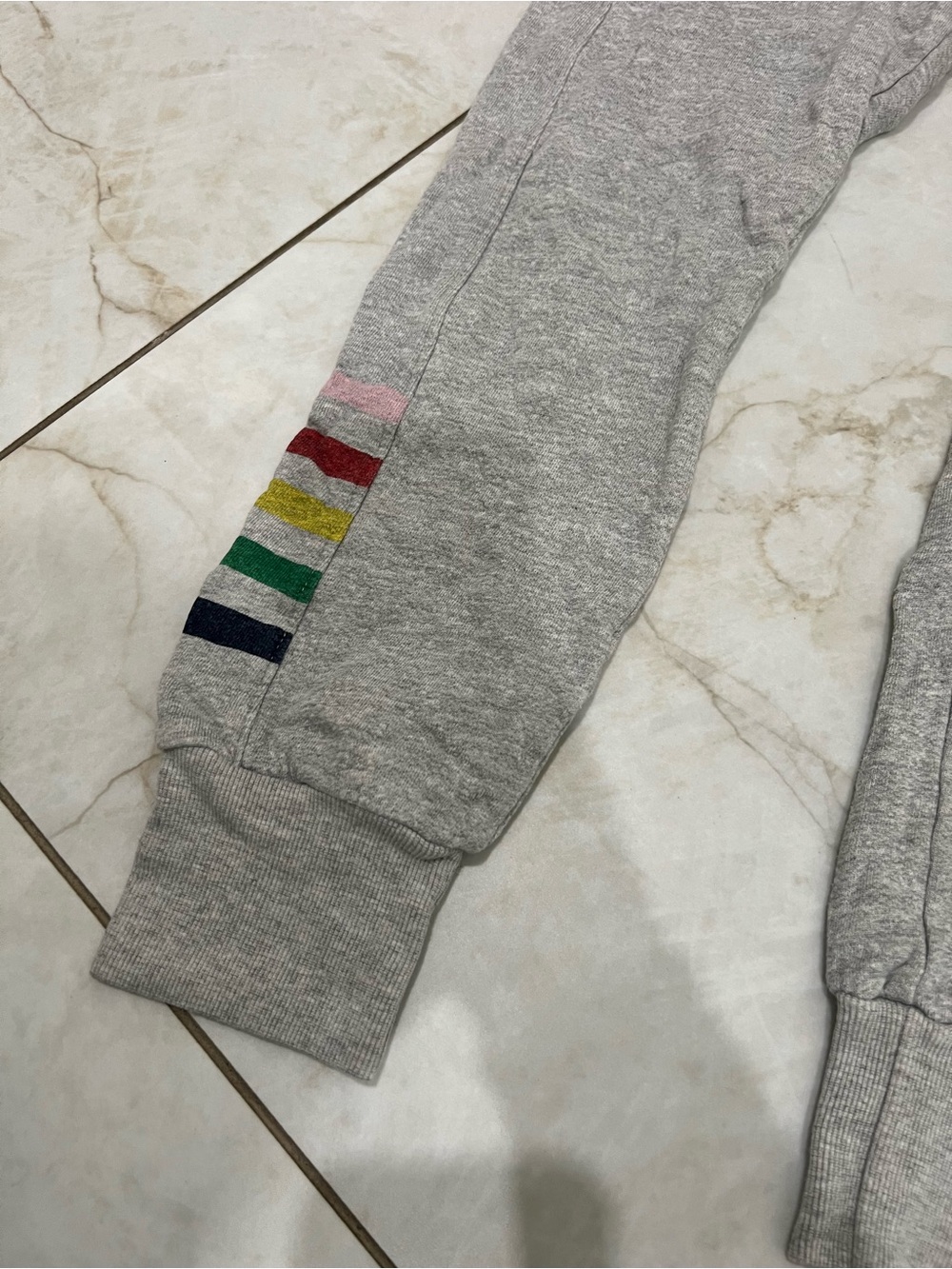 Sundry Gray Striped Jogger Sweatpants Size 0 - Picture 2 of 4